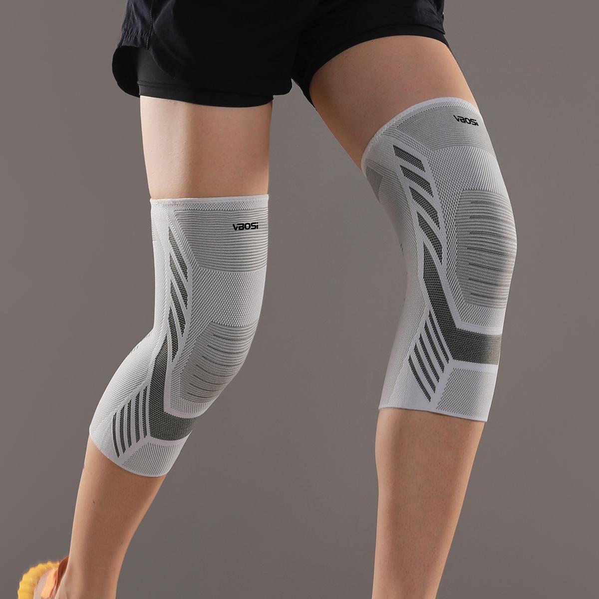 VBOSI 1 Pair Breathable Elastic Knee Sleeve with 3D Zoned Knitting