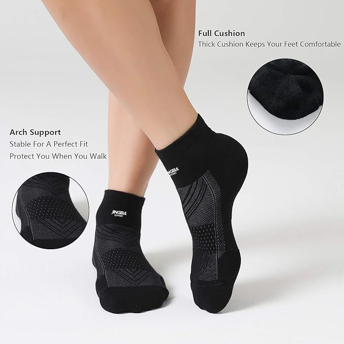 Work Socks Walking Socks Womens Crew Athletic Socks for Outdoor Hiking Trainer Running