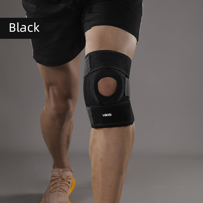 VBOSI Adjustable Open Patella Knee Brace with Dual PVC Side Stays