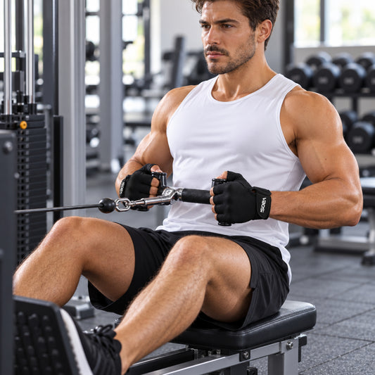 VBOSI Breathable Half Finger Workout Gloves with Non-Slip Silicone Palm