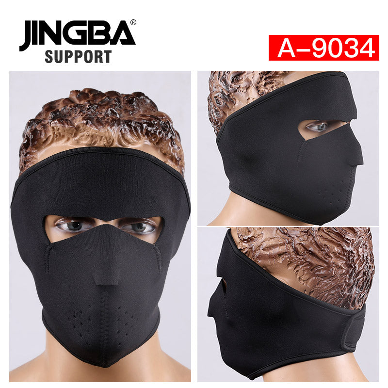 JINGBA 5996 Masque facial tactique intégral pour le sport, la moto, Halloween - Coupe-vent