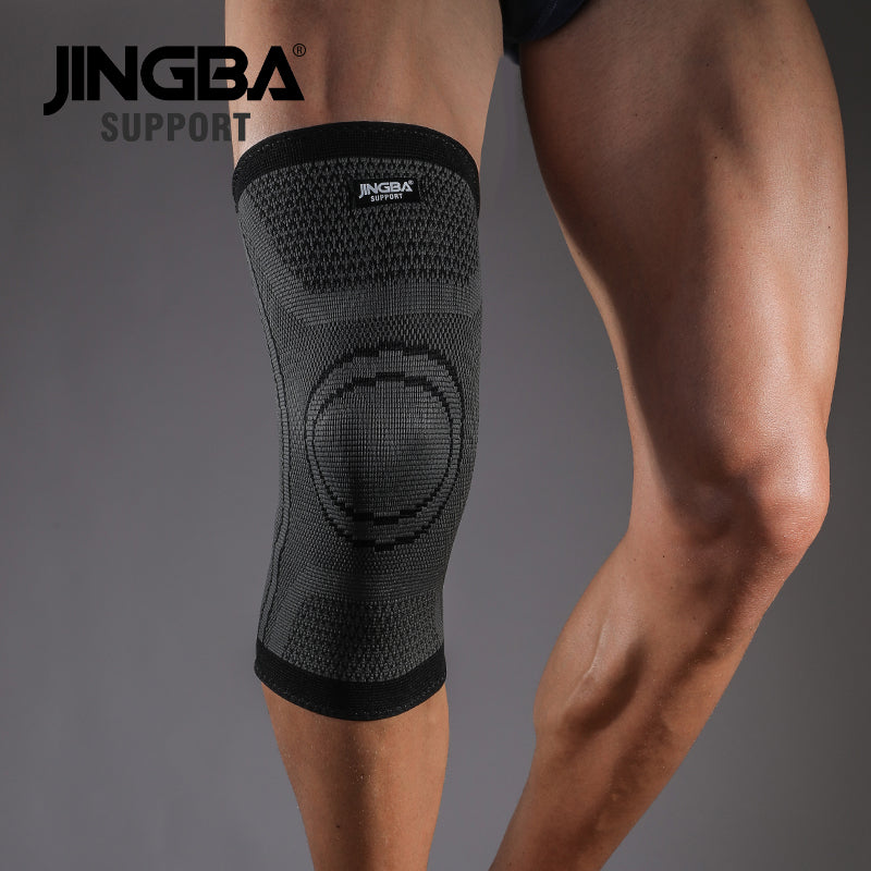 JINGBA SUPPORT 7067A Genouillères de sport | Genouillère en nylon pour volley-ball et basket-ball | Genouillère de compression Joelheira