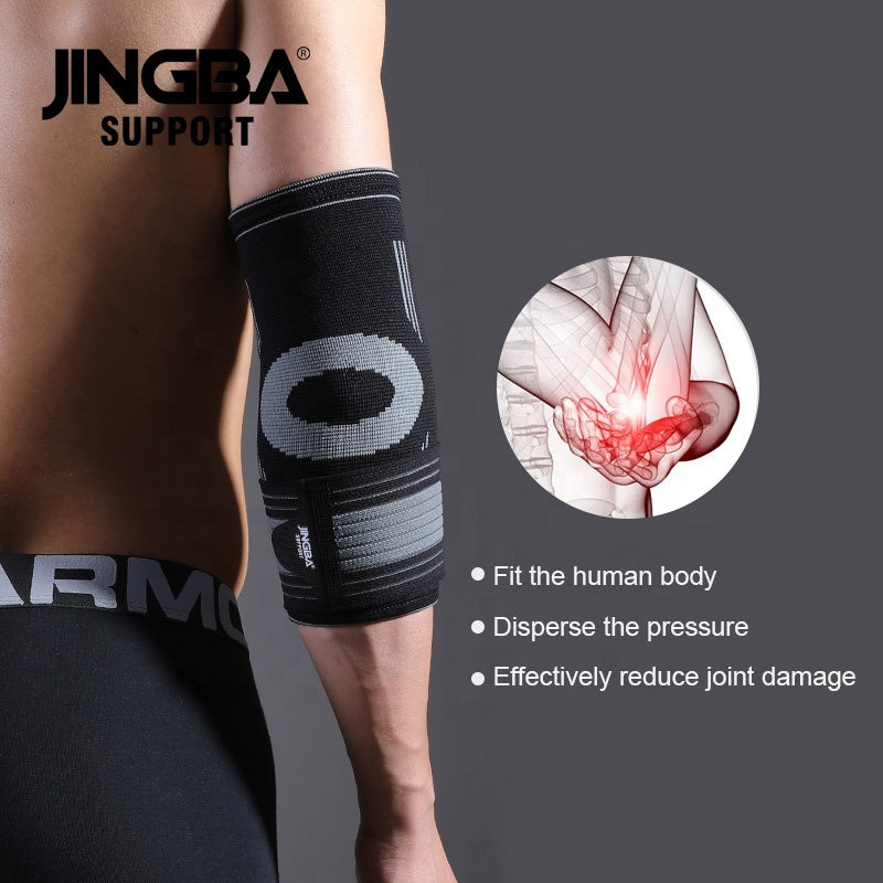 JINGBA SUPPORT 4137 Manchon de Compression pour Bras Élastique Support de Coude Coude en Nylon