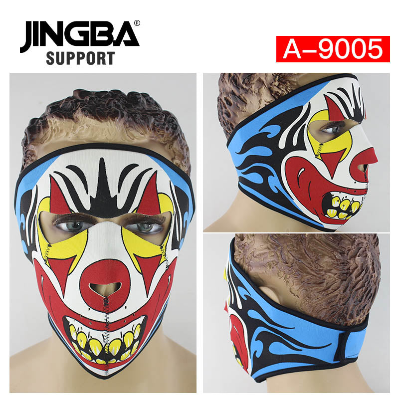 JINGBA 5996 Masque facial tactique intégral pour le sport, la moto, Halloween - Coupe-vent