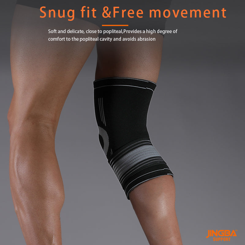 JINGBA SUPPORT 4167 Durable Nylon Crawling Genouillère Protection Élastique Anti-collision Genou Bretelles Genou Soutien Brace