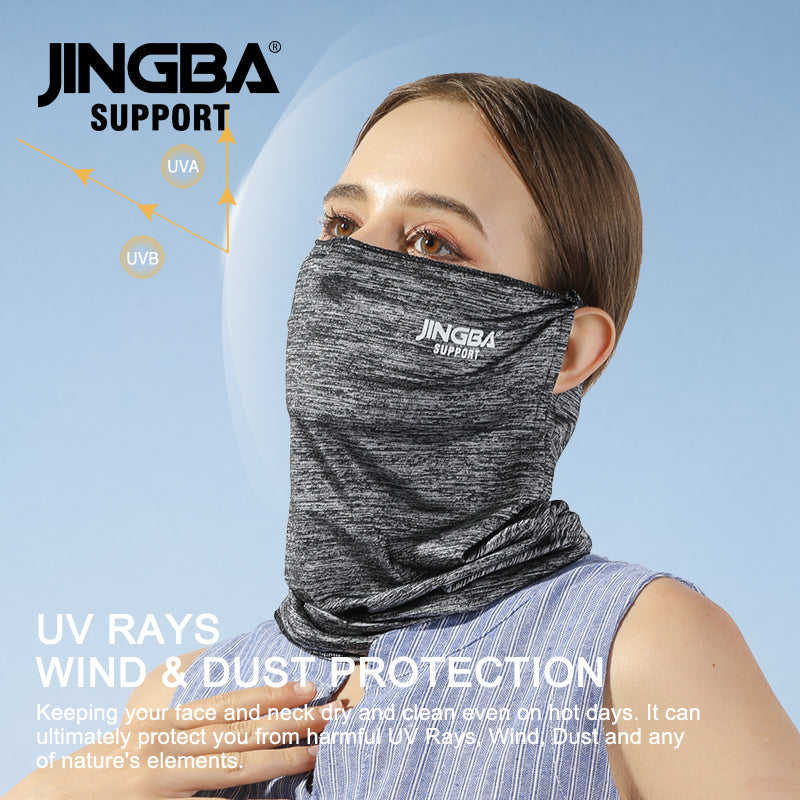 0155 Pañuelo multifuncional con presillas para las orejas, seda fresca y suave, alta calidad, protección solar 360, polaina para el cuello y la cara