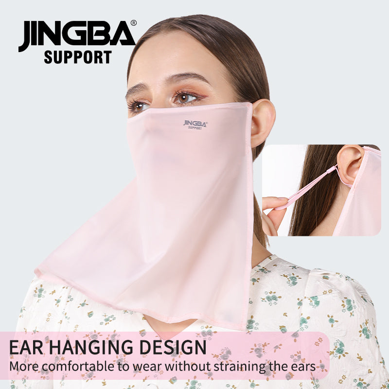 JINGBA SUPPORT 1055 Réglable Face Cover Neck Gaiter Foulard Masque Bandana doux Réutilisable Breath Freely Pure Color