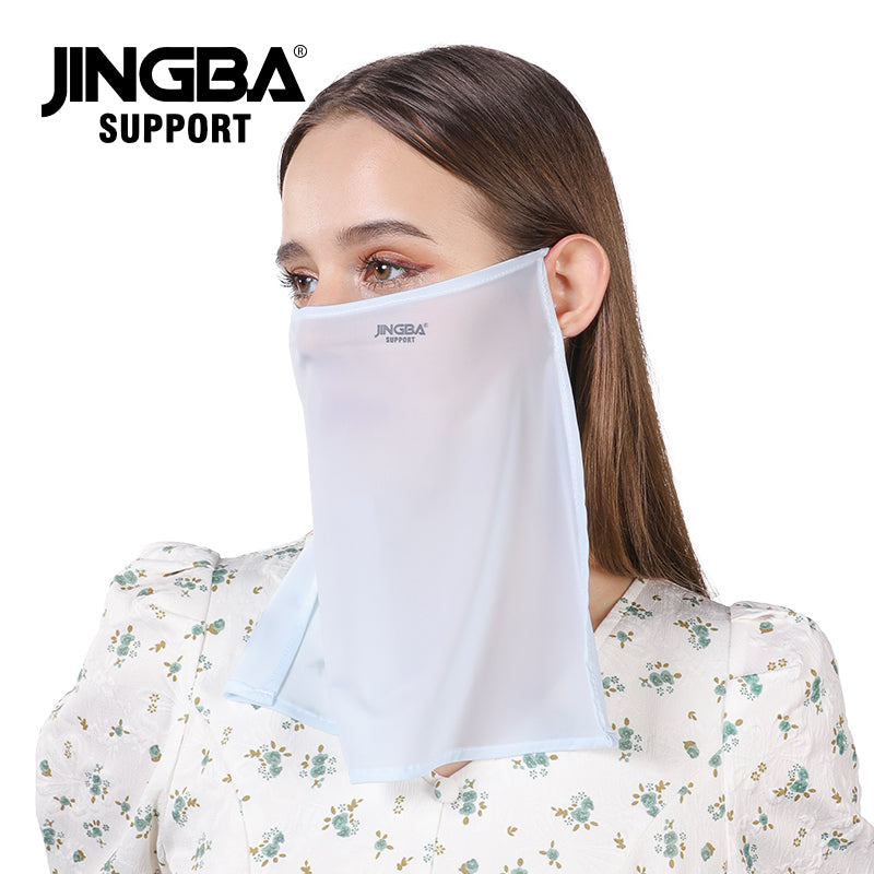 JINGBA SUPPORT 1055 Réglable Face Cover Neck Gaiter Foulard Masque Bandana doux Réutilisable Breath Freely Pure Color