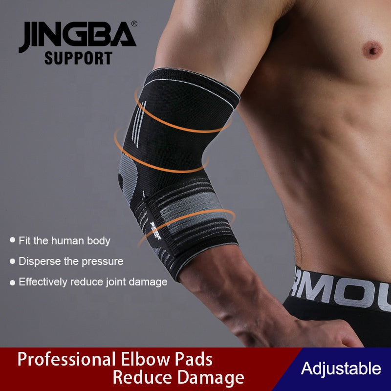 JINGBA SUPPORT 4137 Manchon de Compression pour Bras Élastique Support de Coude Coude en Nylon