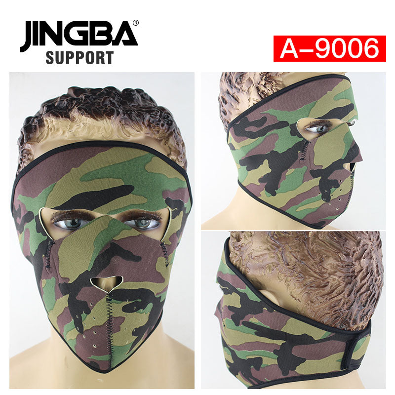 JINGBA 5996 Masque facial tactique intégral pour le sport, la moto, Halloween - Coupe-vent