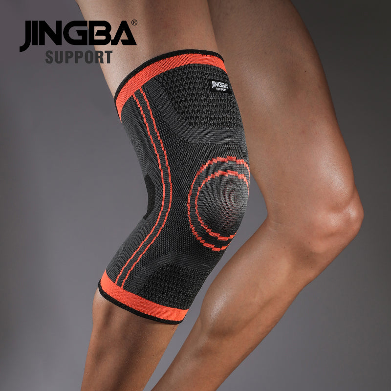 JINGBA SUPPORT 7067A Genouillères de sport | Genouillère en nylon pour volley-ball et basket-ball | Genouillère de compression Joelheira
