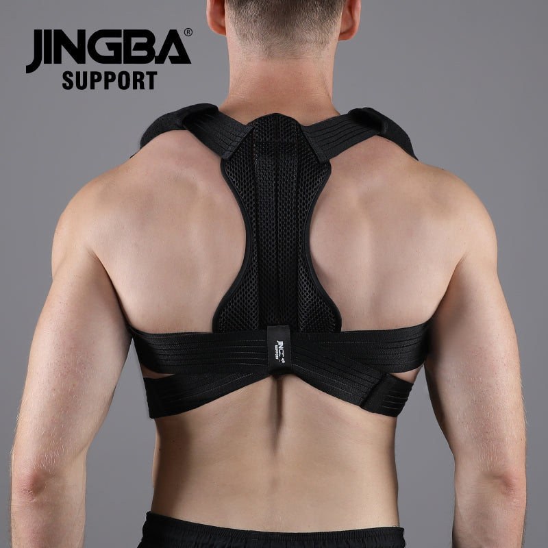 JINGBA SUPPORT 7002 Correcteur de posture mis à jour pour hommes et femmes offrant un redresseur de dos droit pour les épaules et le cou confortable