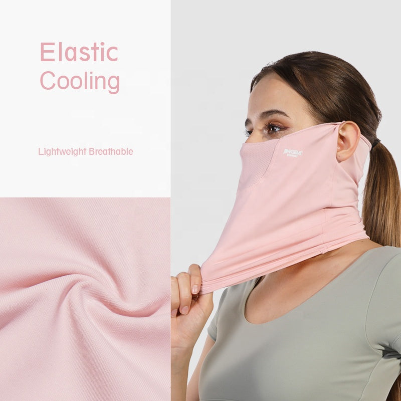 7055 Mesh Neck Gaiter Face Mask Scarf Masks Bandanas Breathable Outdoor Headwear Balaclavas Cover for Men Women