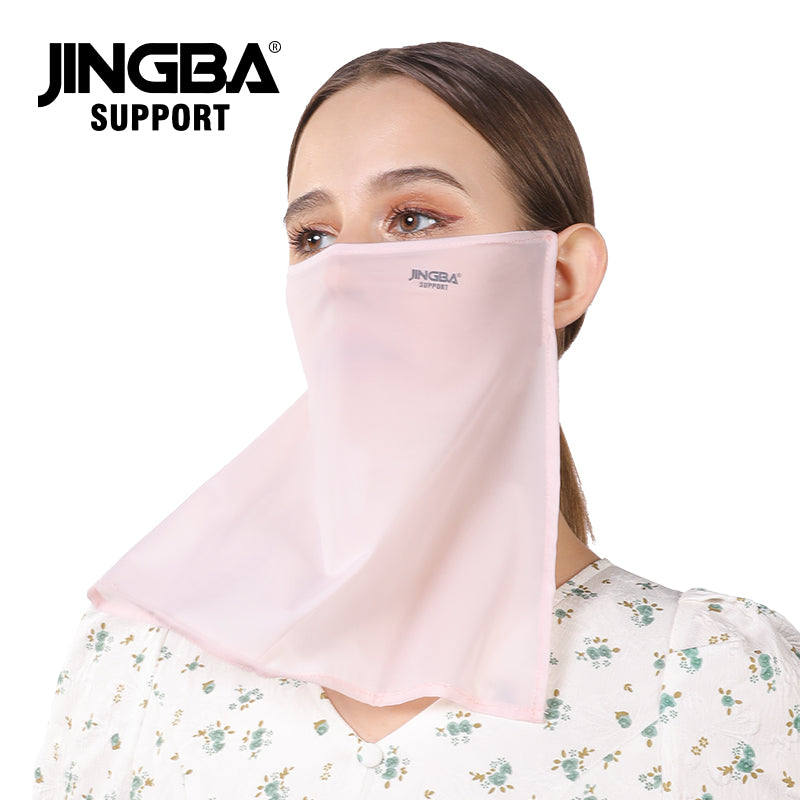 JINGBA SUPPORT 1055 Réglable Face Cover Neck Gaiter Foulard Masque Bandana doux Réutilisable Breath Freely Pure Color