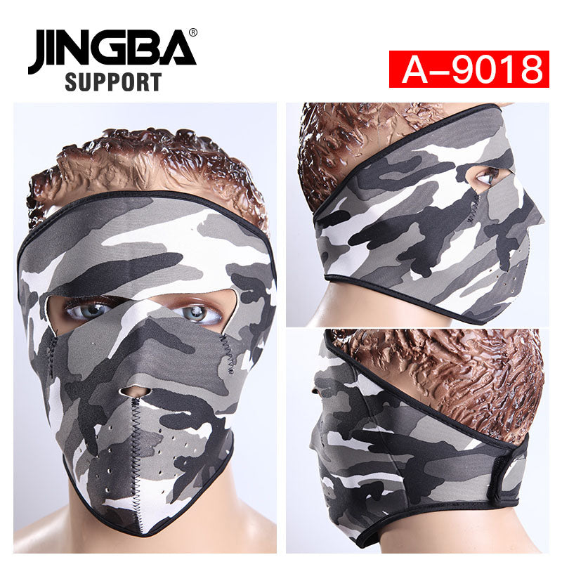 JINGBA 5996 Masque facial tactique intégral pour le sport, la moto, Halloween - Coupe-vent