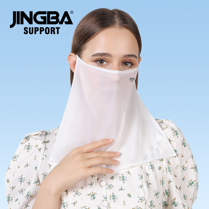 JINGBA SUPPORT 1055 Réglable Face Cover Neck Gaiter Foulard Masque Bandana doux Réutilisable Breath Freely Pure Color
