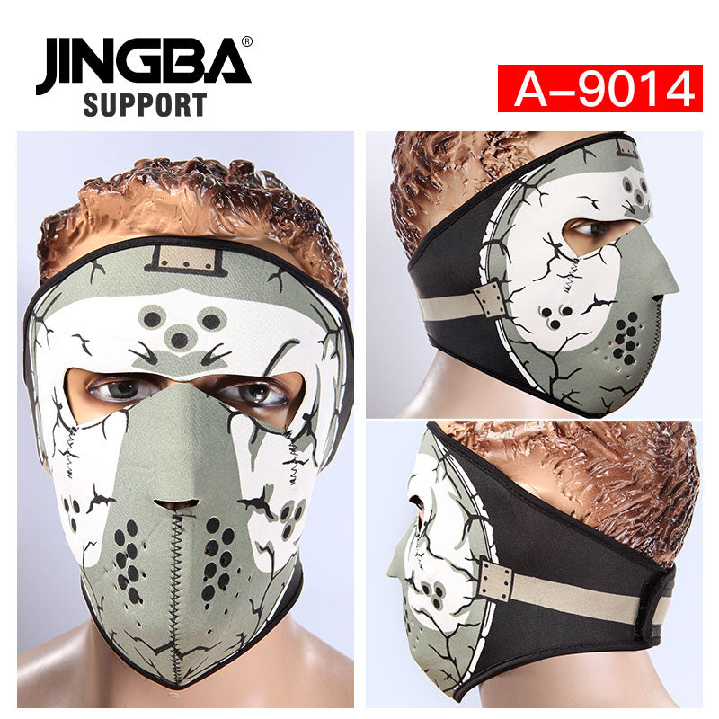 JINGBA 5996 Masque facial tactique intégral pour le sport, la moto, Halloween - Coupe-vent