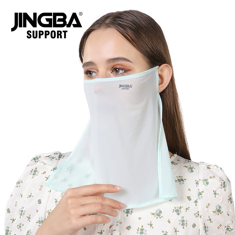 JINGBA SUPPORT 1055 Réglable Face Cover Neck Gaiter Foulard Masque Bandana doux Réutilisable Breath Freely Pure Color