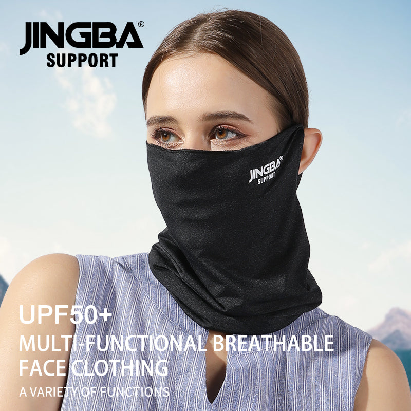 0155 Pañuelo multifuncional con presillas para las orejas, seda fresca y suave, alta calidad, protección solar 360, polaina para el cuello y la cara