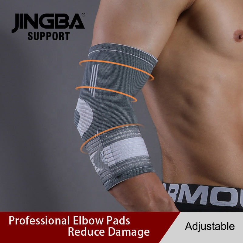 JINGBA SUPPORT 4137 Manchon de Compression pour Bras Élastique Support de Coude Coude en Nylon