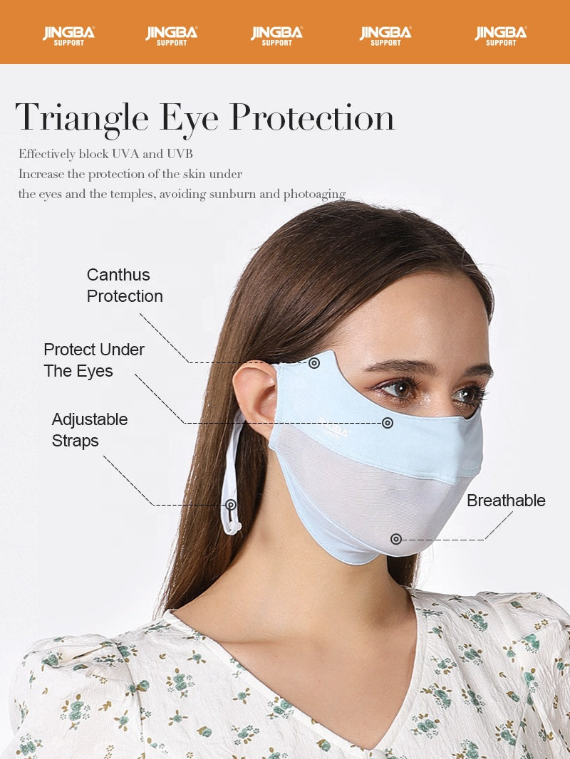JINGBA SUPPORT 0055 Masque de protection UV multicolore respirant Masque d'équitation
