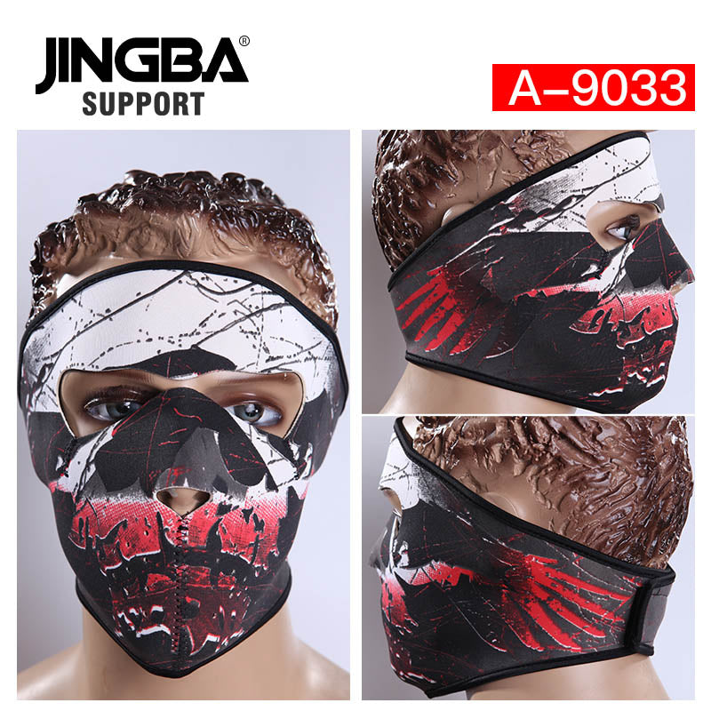 JINGBA 5996 Masque facial tactique intégral pour le sport, la moto, Halloween - Coupe-vent