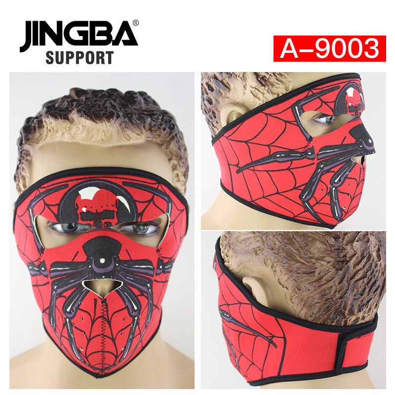 JINGBA 5996 Masque facial tactique intégral pour le sport, la moto, Halloween - Coupe-vent