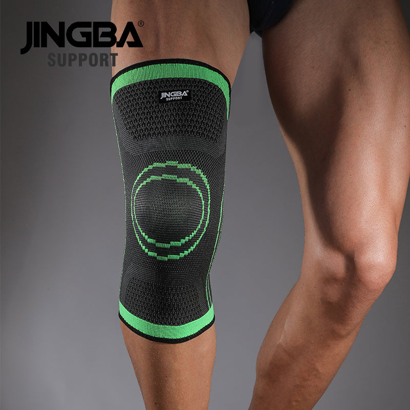 JINGBA SUPPORT 7067A Genouillères de sport | Genouillère en nylon pour volley-ball et basket-ball | Genouillère de compression Joelheira