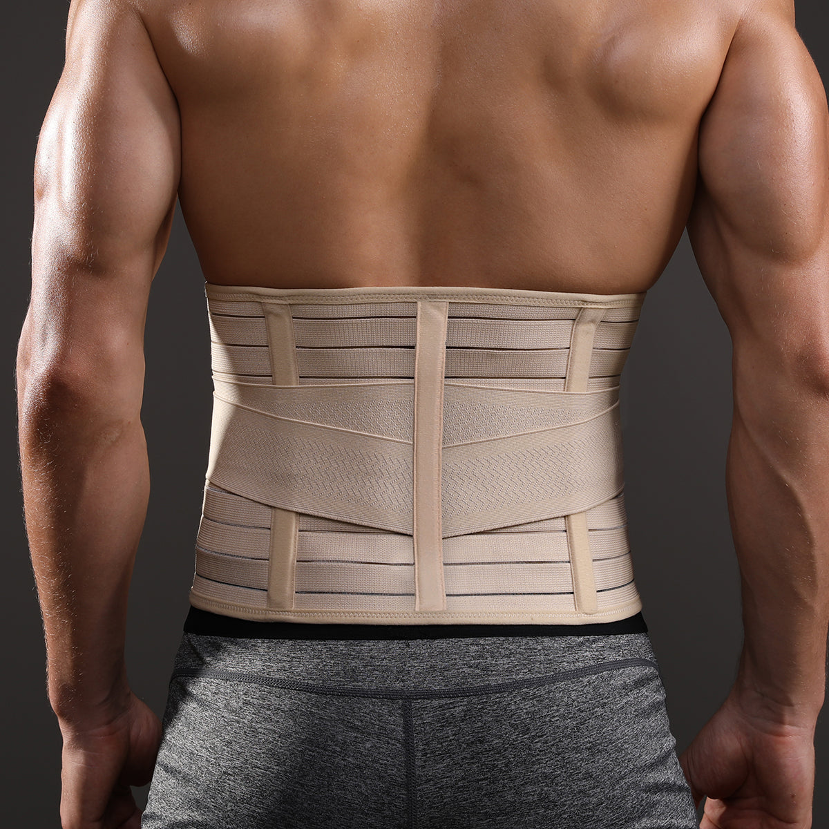 VBOSI Back Support Belt with Adjustable Straps & Reinforced Support Stays