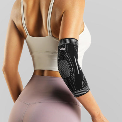 VBOSI 3D Knitted Elbow Compression Sleeve with Breathable Zoned Support