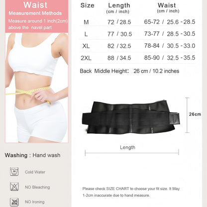 VBOSI Adjustable Zipper Neoprene Waist Trainer Belt