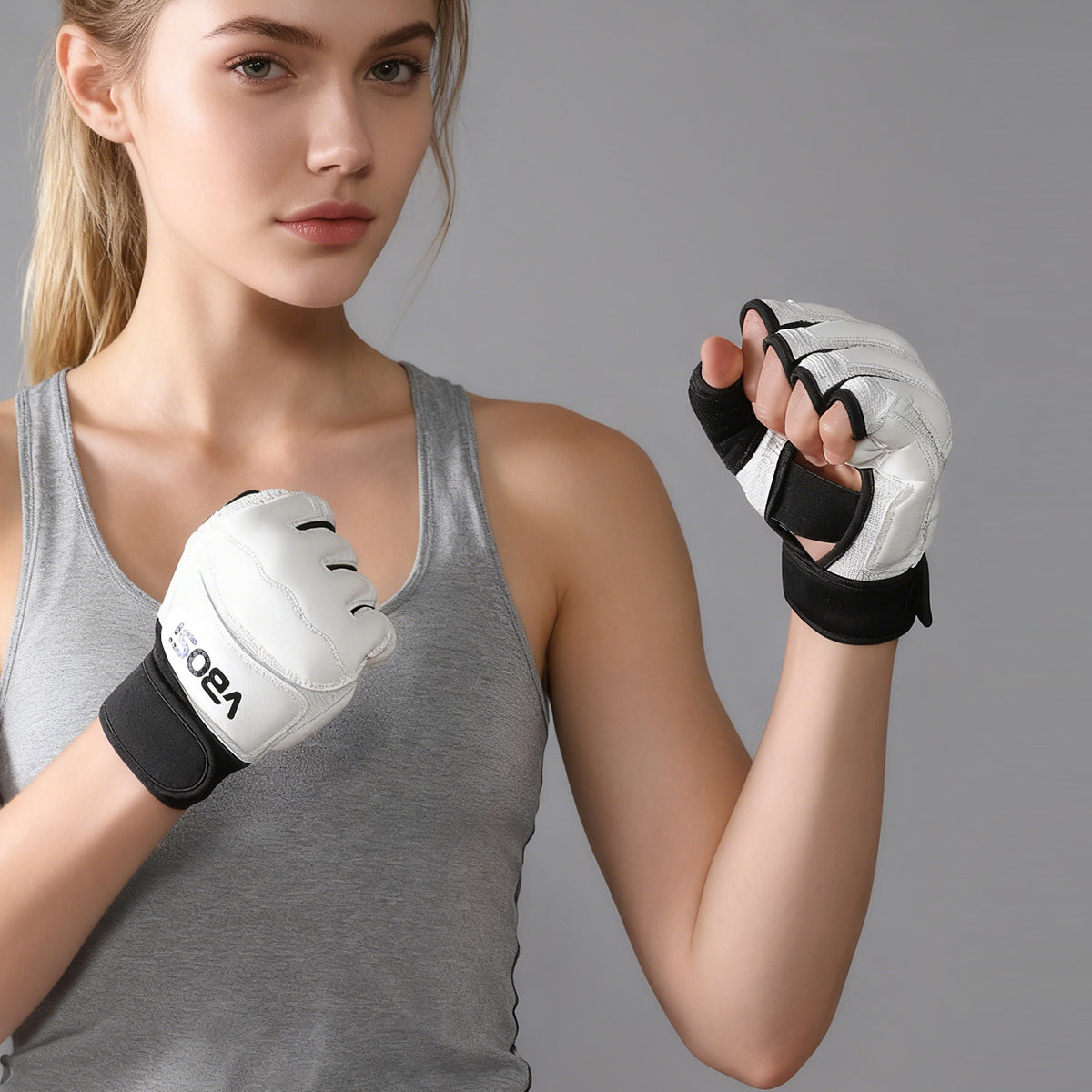 VBOSI Anti-Slip Gym Gloves with Adjustable Wrist Strap