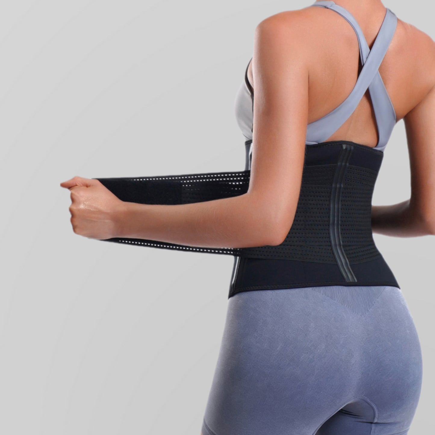 VBOSI Adjustable Zipper Neoprene Waist Trainer Belt