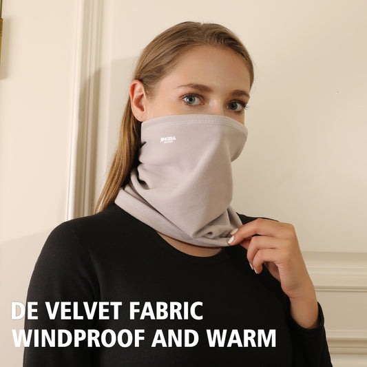 Winter Neck Warmer Fleece Windproof Neck Gaiter Snood for Men Women Cold Weather Face Scarf Headwear for Skiing Running Cycling