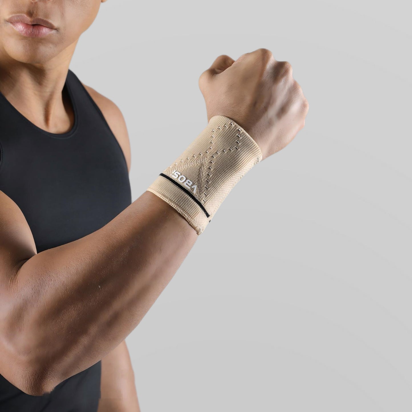VBOSI 1 Pair Ventilated Knit Wrist Sleeve
