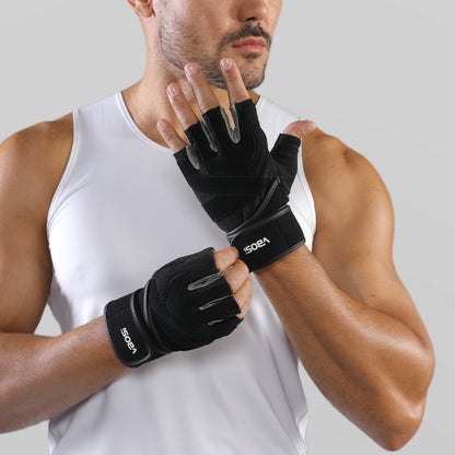 VBOSI Fitness Gloves with Adjustable Strap & Anti-Slip Palm