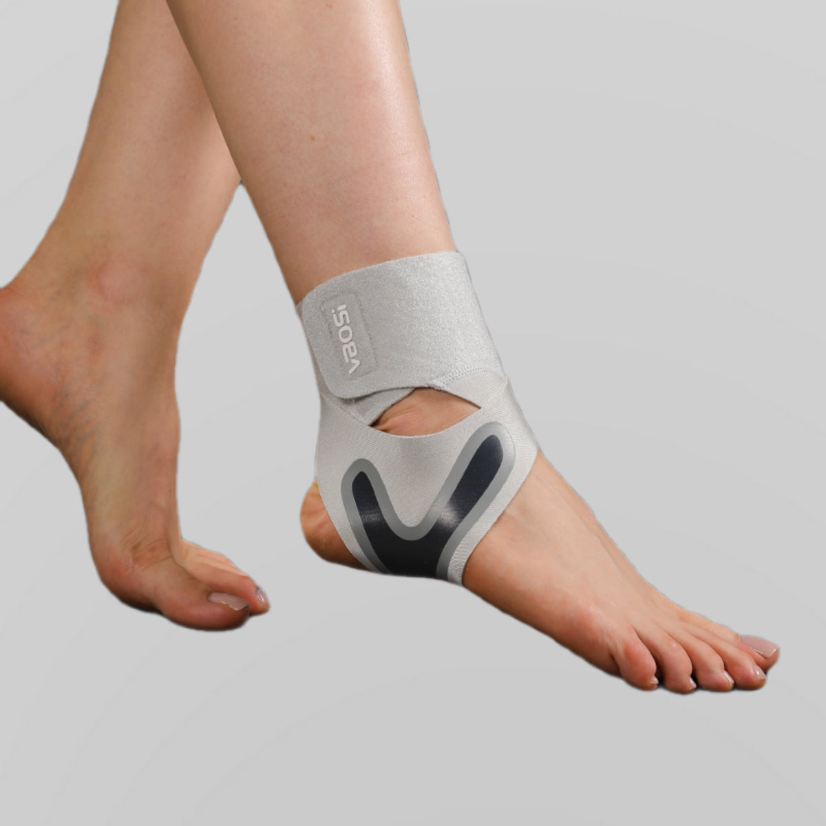VBOSI 1 Pair Adjustable Ankle Support Wraps with Y-Shaped Straps & Open Heel Design