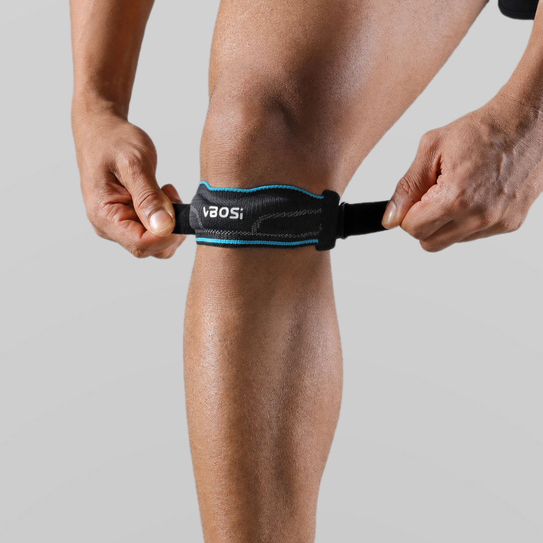 VBOSI 1 Pair Adjustable Silicone Pad Patella Strap