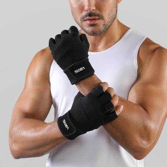 VBOSI Fitness Gloves with Adjustable Strap