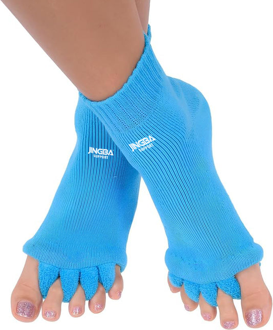 Foot Alignment Socks with Toe Separators for Men or Women