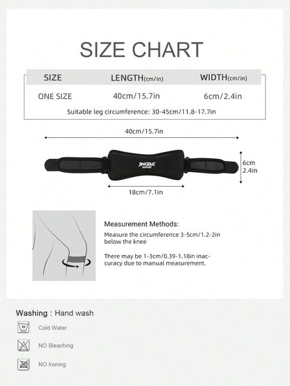 JINGBA SUPPORT 5038 Sangle de genou en néoprène réglable pour soulager la douleur et le sport, genouillère avec protection articulaire et ceintures de genou