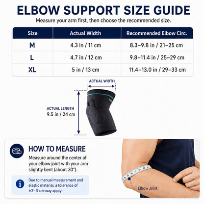 VBOSI Breathable Silicone Pad Elbow Sleeve