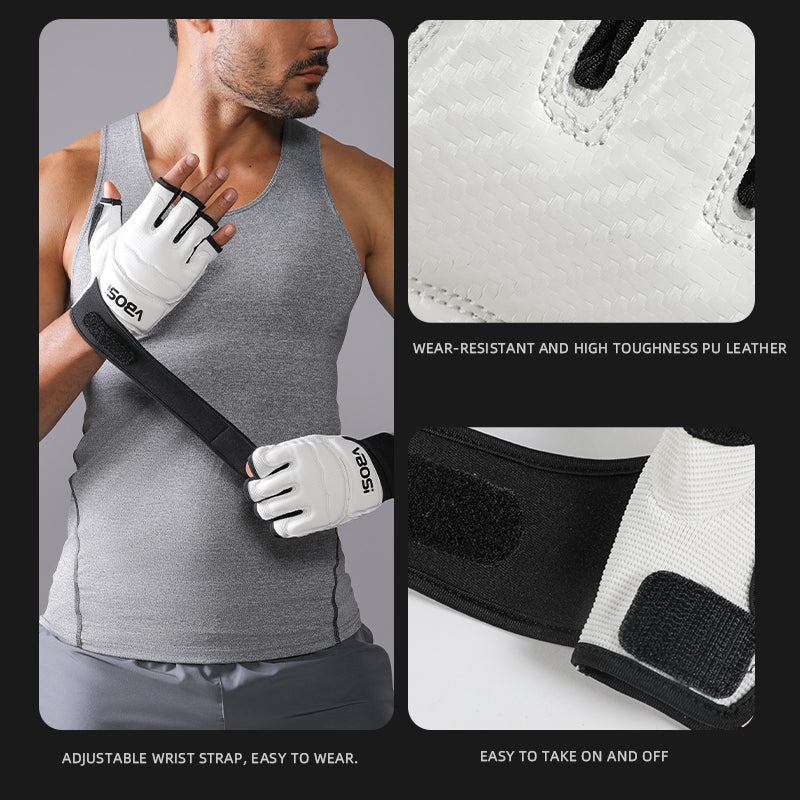 VBOSI Anti-Slip Gym Gloves with Adjustable Wrist Strap