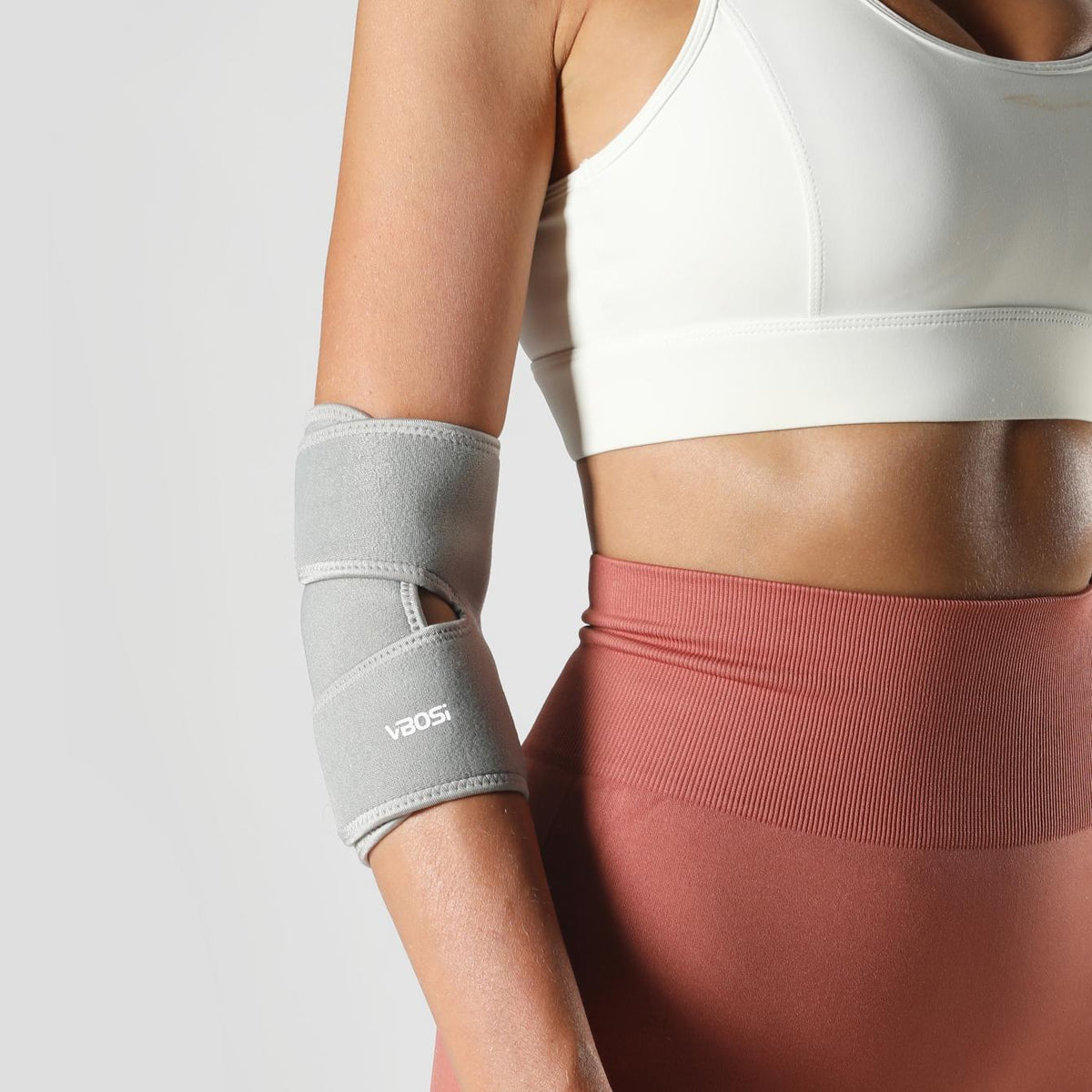 VBOSI Breathable Adjustable Elbow Support Brace with Dual Compression Straps