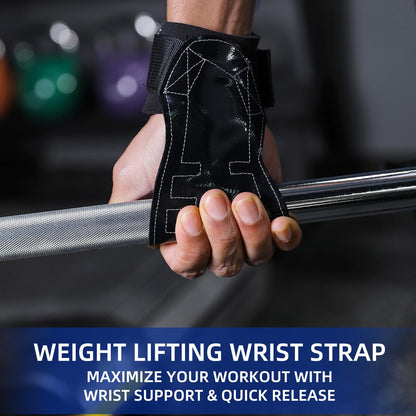 VBOSI Lifting Grip Gloves with Anti-Slip Palm and Wrist Strap