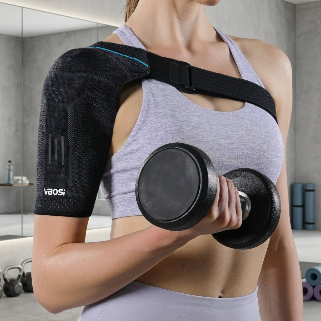 VBOSI Shoulder Support Brace with Detachable Silicone Pad