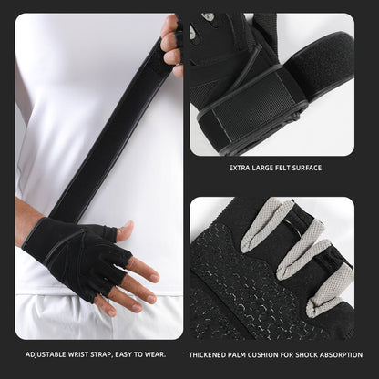 VBOSI Fitness Gloves with Adjustable Strap & Anti-Slip Palm