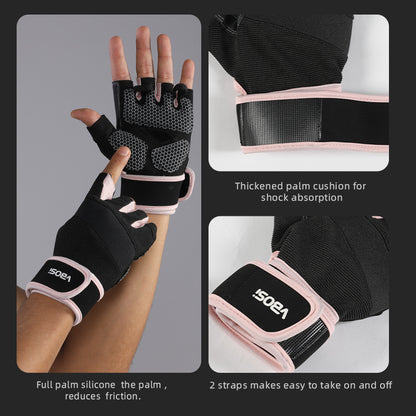 VBOSI Fitness Gloves with Adjustable Strap