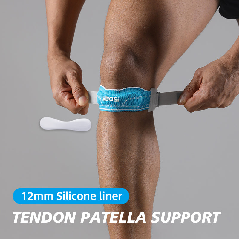 VBOSI 1 Pair Adjustable Silicone Pad Patella Strap