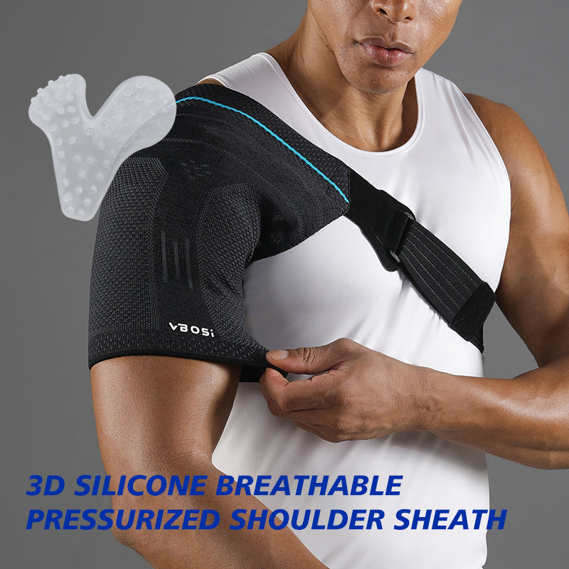 VBOSI Adjustable Shoulder Brace with Silicone Grip Pad